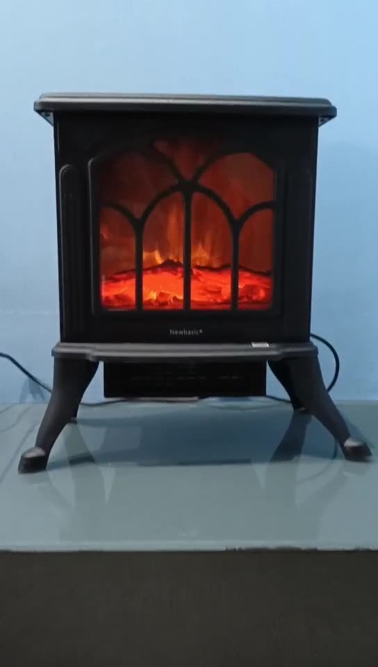 1500w  Portable Free Standing Bedroom Space Heating Stove Heater Electric Fire Place Fireplace With Thermostat Control