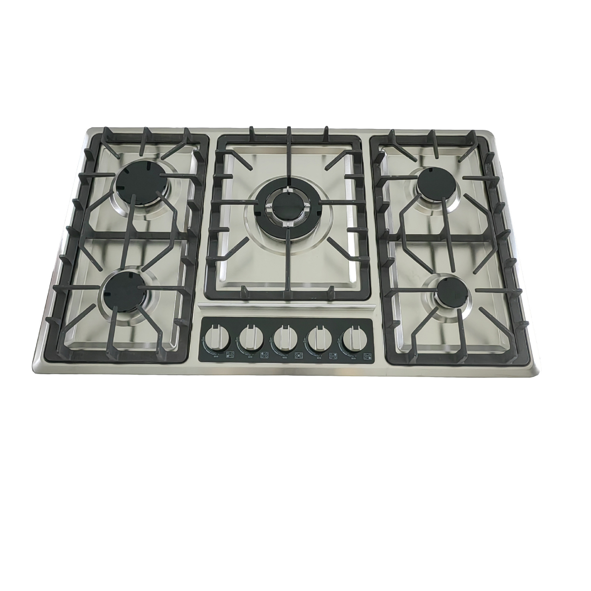 Customized 5 Burner Gas Hob Smokeless Efficiency Gas Burner Stove Table Top Gas Stove