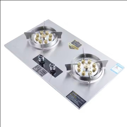 2-Burner Electric gas stove Built-In Home domestic dormitory gas stove 2 burners combination gas and electric stove commercial