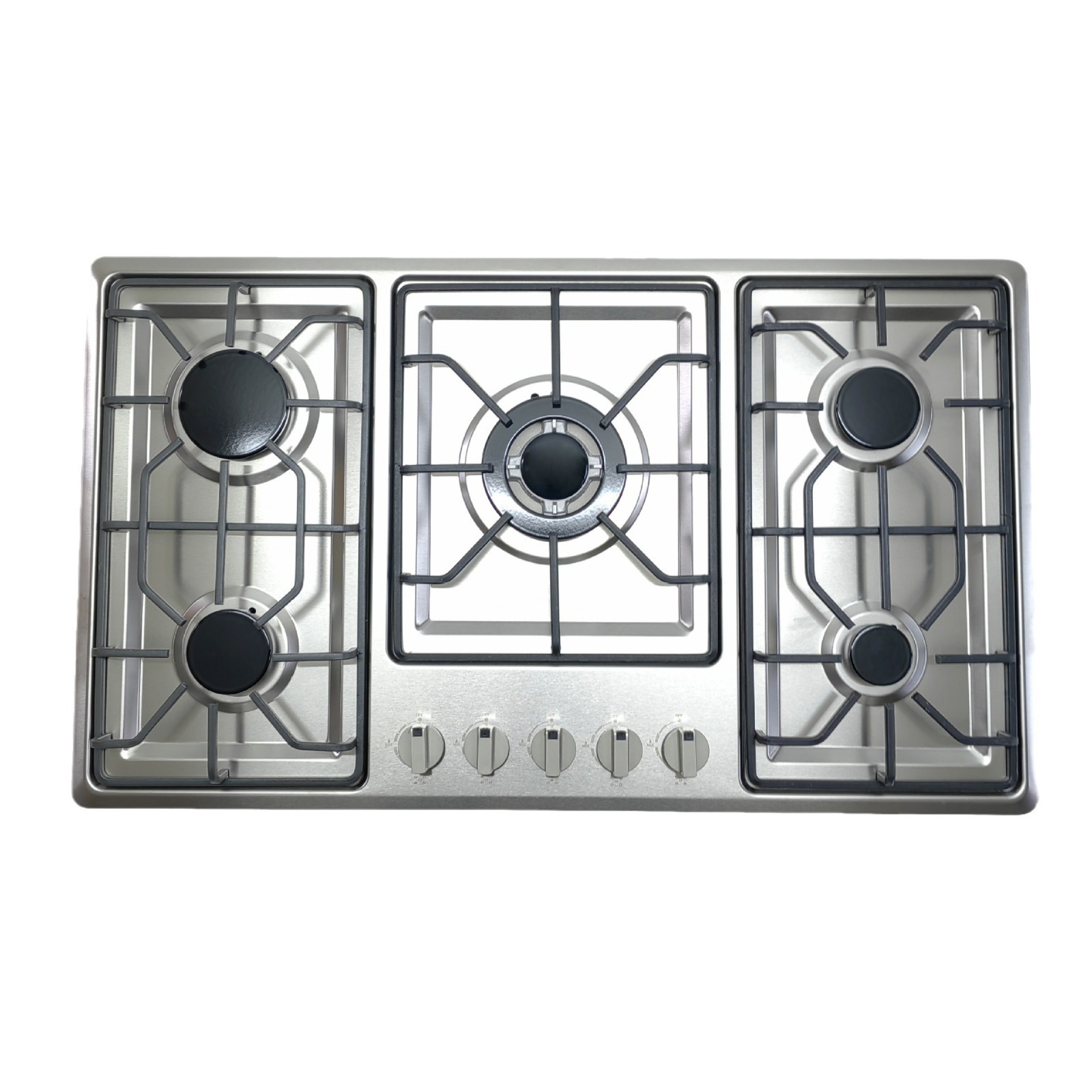 Customized 5 Burner Gas Hob Smokeless Efficiency Gas Burner Stove Table Top Gas Stove