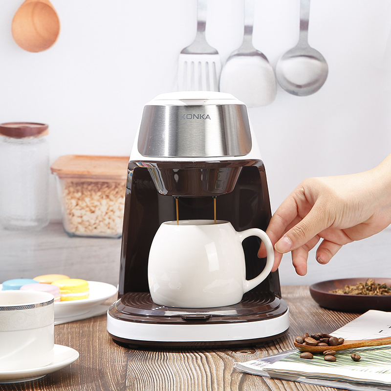 New Design Hot Sale Small Portable Decoration Tea Maker Coffee Machine House Use Coffee Maker Machine