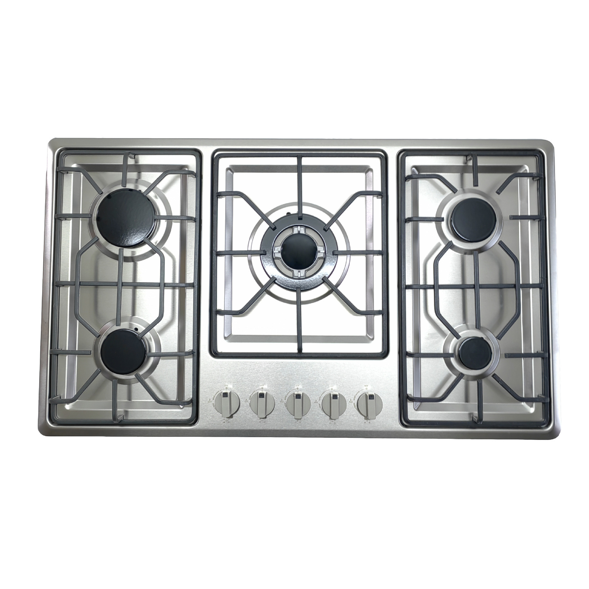 Customized 5 Burner Gas Hob Smokeless Efficiency Gas Burner Stove Table Top Gas Stove