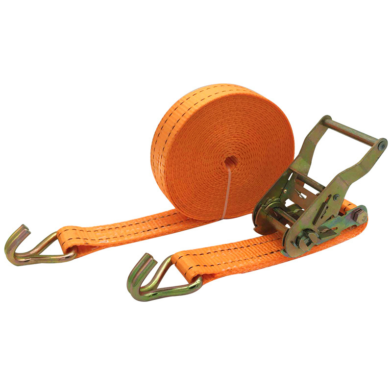 Reverse ratchet strap 2 inch CE certificated polyester auto retractable ratchet tie down strap