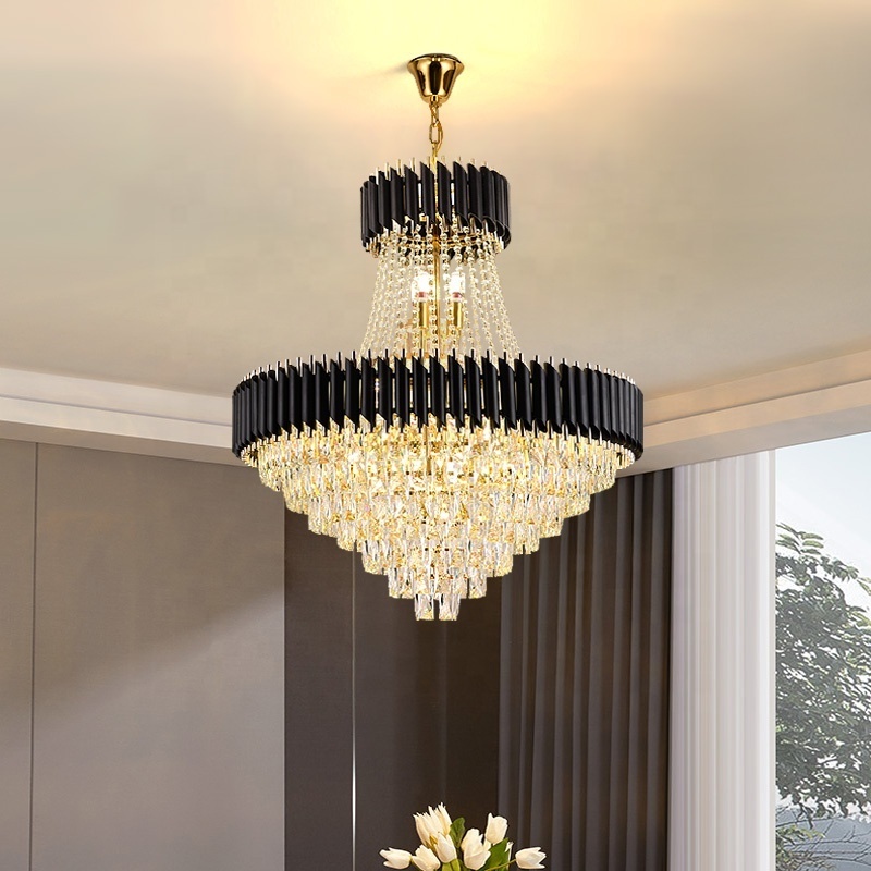 New Design Modern Glass Ceiling Lamp Shades Indoor  crystal home dining room decoration chandelier lighting fixture