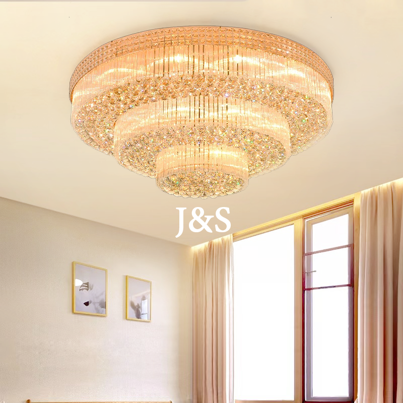 Luxury Ceiling Light LED Round Shape Modern Ceiling Lights Hotel Villa Bedroom Lights Ceiling