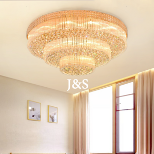 Luxury Ceiling Light LED Round Shape Modern Ceiling Lights Hotel Villa Bedroom Lights Ceiling