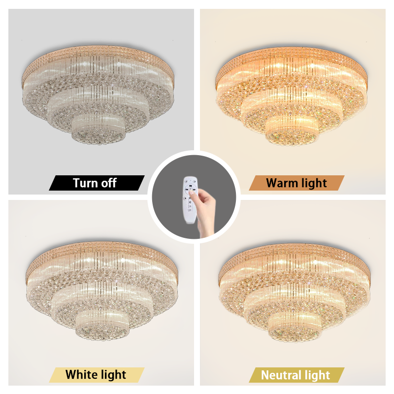 Luxury Ceiling Light LED Round Shape Modern Ceiling Lights Hotel Villa Bedroom Lights Ceiling