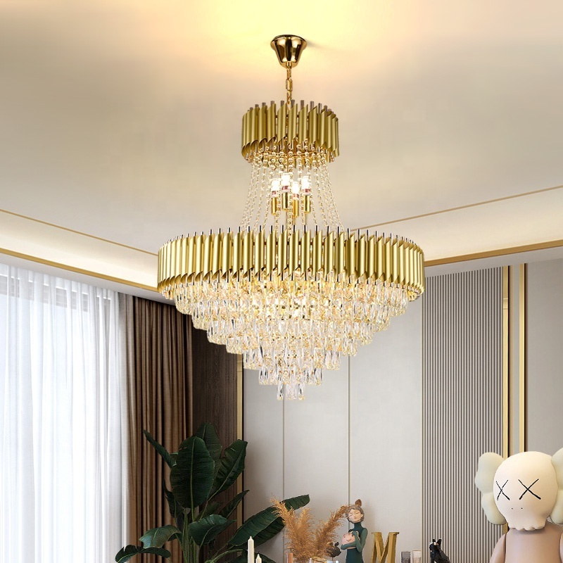 New Design Modern Glass Ceiling Lamp Shades Indoor  crystal home dining room decoration chandelier lighting fixture