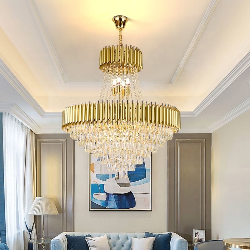 New Design Modern Glass Ceiling Lamp Shades Indoor  crystal home dining room decoration chandelier lighting fixture