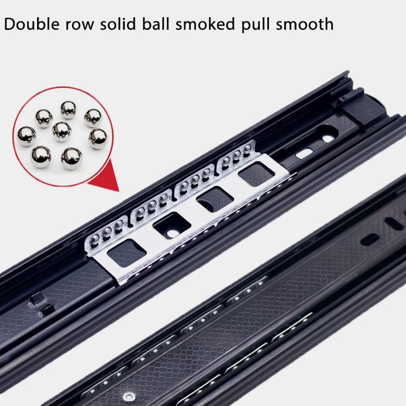 Telescopic Soft Close Bottom Mount Drawer Slide Conceal Channel Hidden Drawer Slide