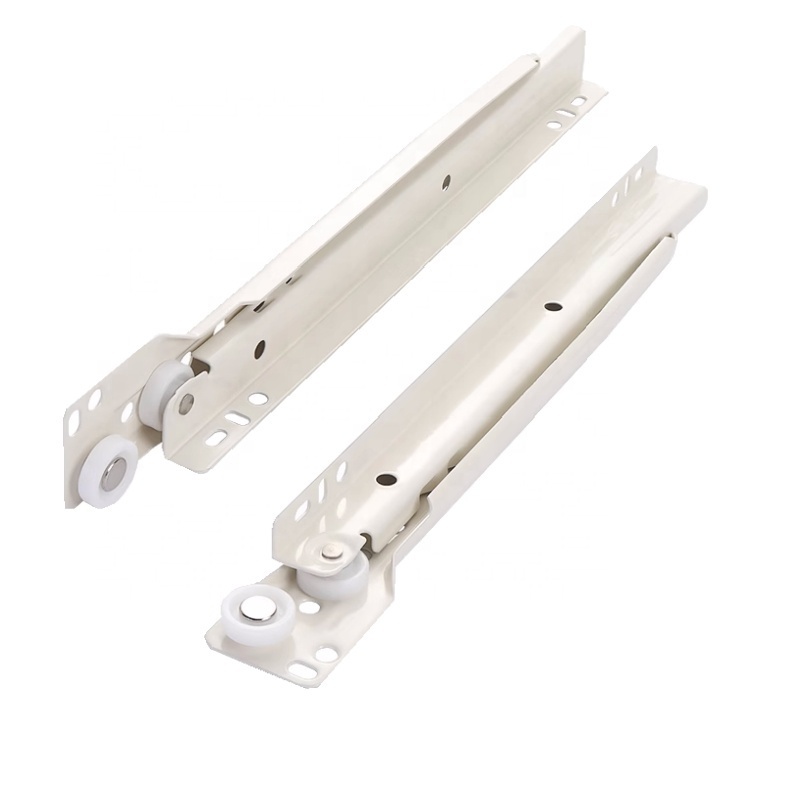 3d Full Extension Kitchen Cabinet Drawer Slider Accessories 300mm Telescopic Push Open Undermount Drawer Slide