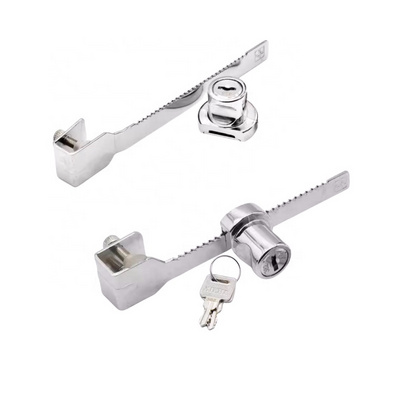 318/328 Zinc Alloy Display Showcase Drawer Lock Cabinet Glass Door Sliding Drawer Lock