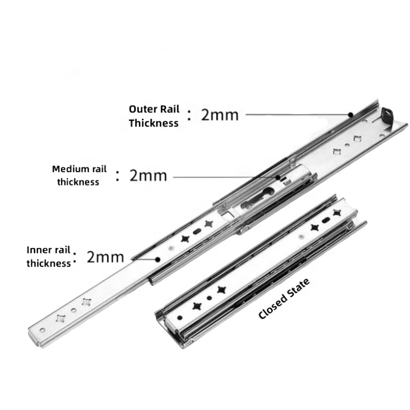 Lingdao Industrial Sliding Rails With Super Loading Heavy Duty Ball Bearing Drawer Slide 220 Kg