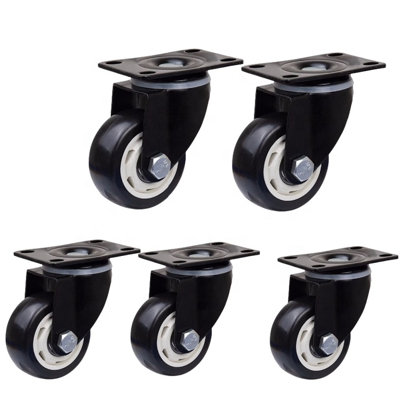 Furniture Caster Office Chair Swivel Nylon Caster Pp Caster 1.5/2 Inch 30mm 40mm 50mm Plastic Castor Wheel