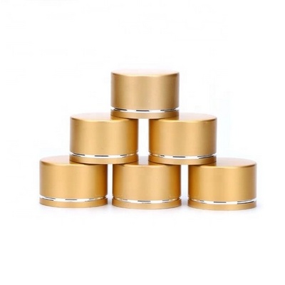 wholesale 24mm 28mm silver gold aluminum screw cap for cosmetic bottles