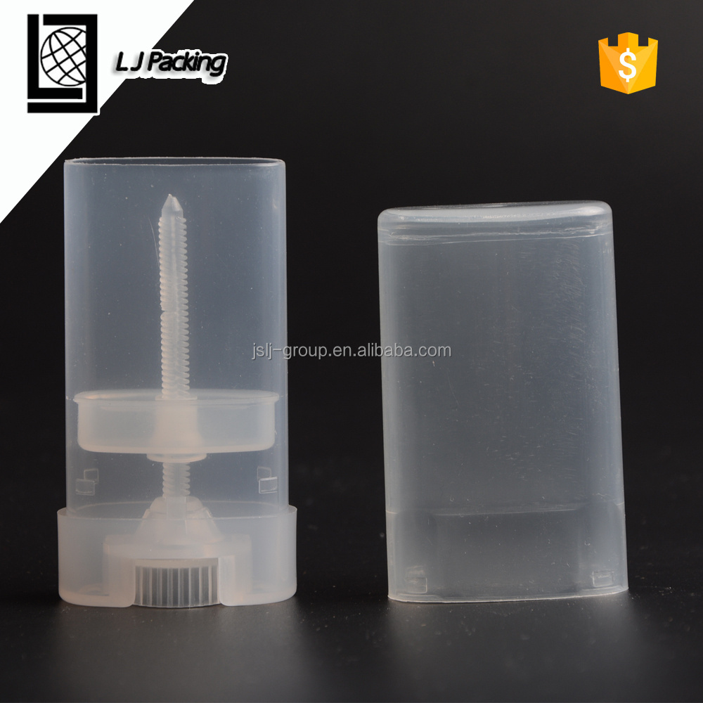 Empty 15ml small PP plastic deodorant glue stick container bottle