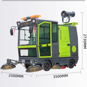 ride on floor  Sweeper Automatic Electric Ride-on  Battery Sweeper Driving Type Cleaning Equipment Floor Sweeper for supplier