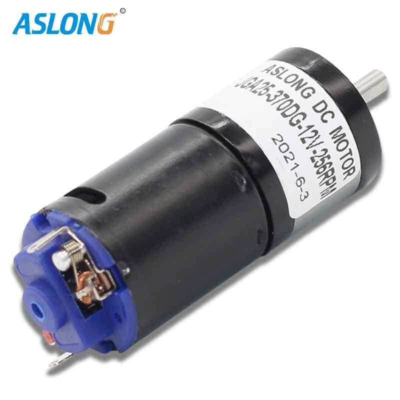 6V 20000R  high torque electrical dc motor reduction box  Dia 25mm spur gearbox reducer  Brushed 370 DC Motor  dc geared motor