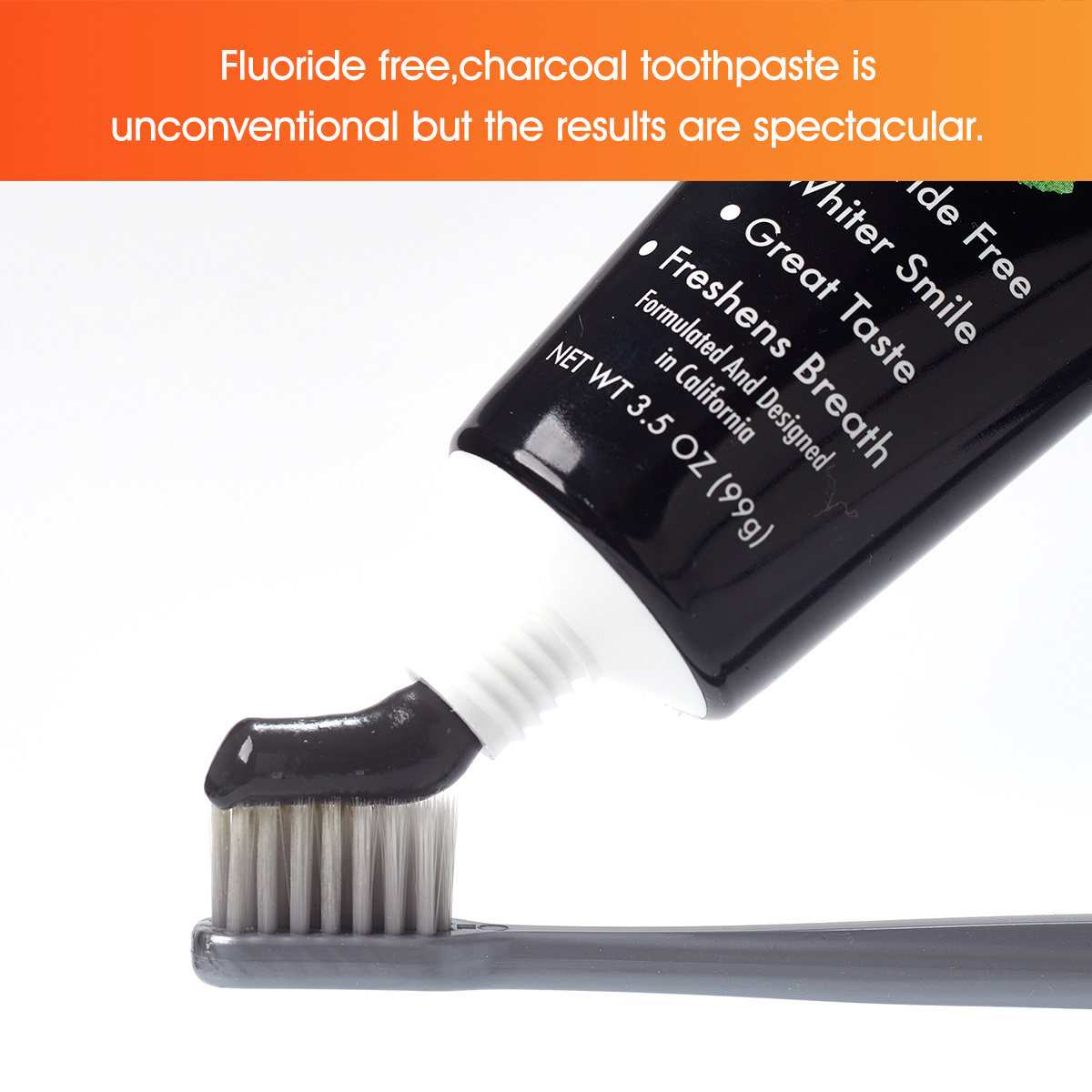 99g natural teeth whitening toothpaste organic charcoal