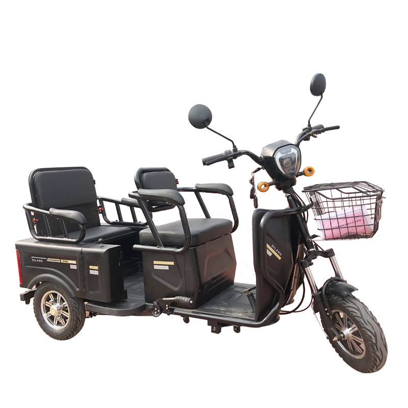 Hot selling electric tricycles Pick up children and old people electric tricycle with back seat