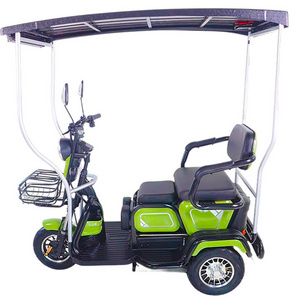 New style Solar Energy Powered Electric Tricycle 3 Wheel Motorcycle Solar