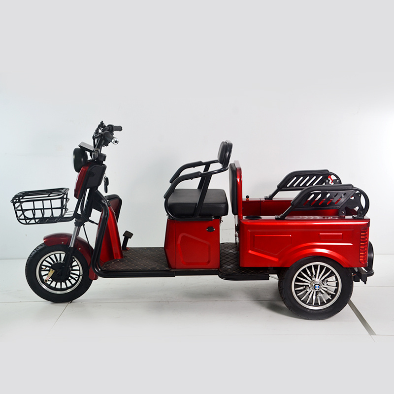 Hot selling electric tricycles Pick up children and old people electric tricycle with back seat