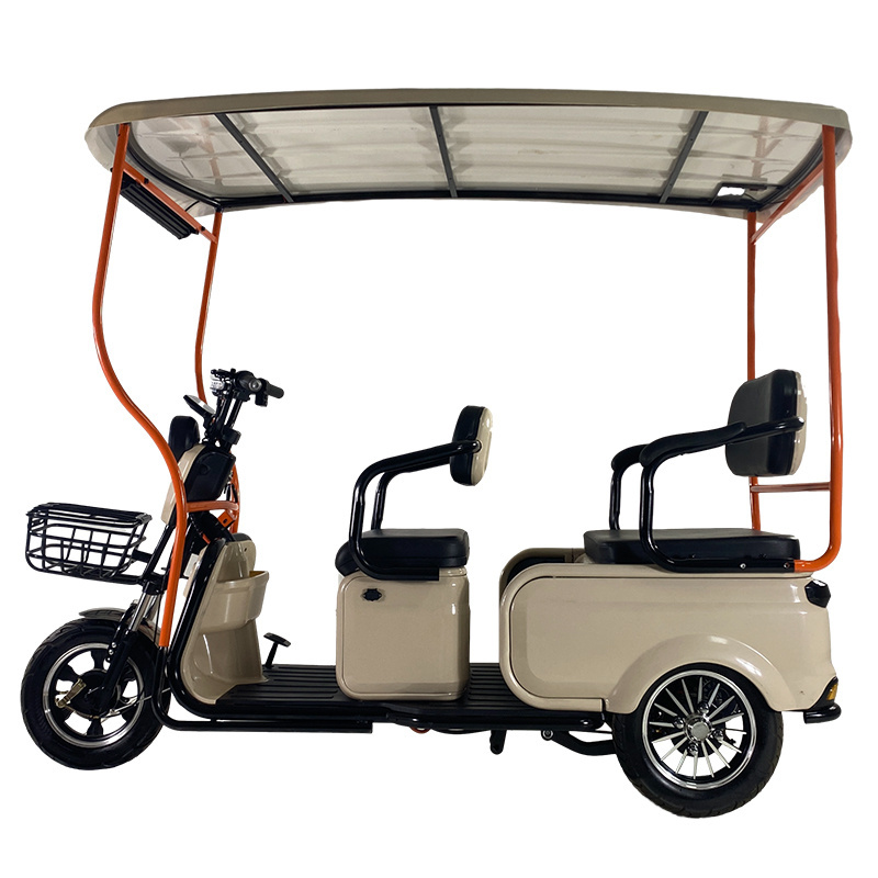 Three Wheel Customized 60V 48V 12AH 20AH Trike Motorcycle Scooter Solar Electric Bicycle