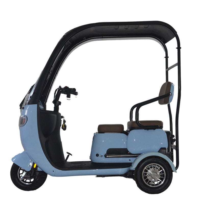 2023 Popular 3 Wheels Electric Tricycle 48V 500W Electric Tricycle Three Wheel Scooter With Roof