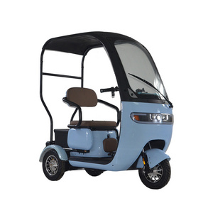 2023 Popular 3 Wheels Electric Tricycle 48V 500W Electric Tricycle Three Wheel Scooter With Roof