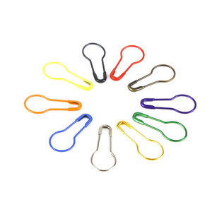 Wholesale Clothing Hang Tag Pins Colorful Pear Shaped Metal Safety Pin For Garment