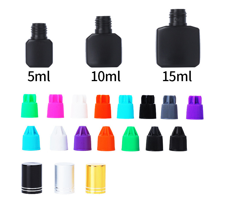 Wholesale 5ml Plastic Glue Bottle 10ml 15ml Empty Eyelash Glue Bottle