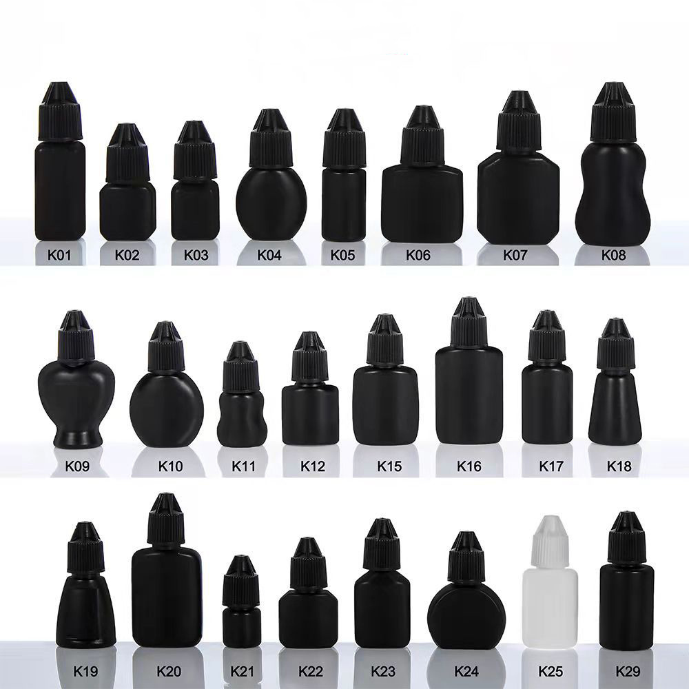 In Stock Cosmetic Packaging Container 5ml Plastic Bottle 10ml HDPE Bottle 15ml Empty Eyelash Glue Bottle