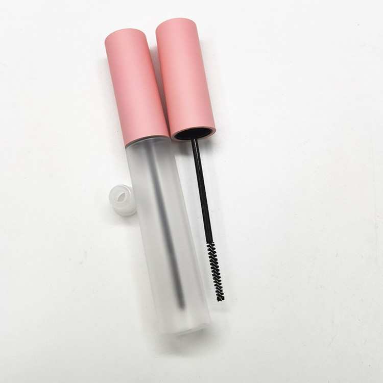 3ml Empty Black Mascara Bottle 10ml Matte Pink Mascara Tube with Ultra-fine Eyelash Brush