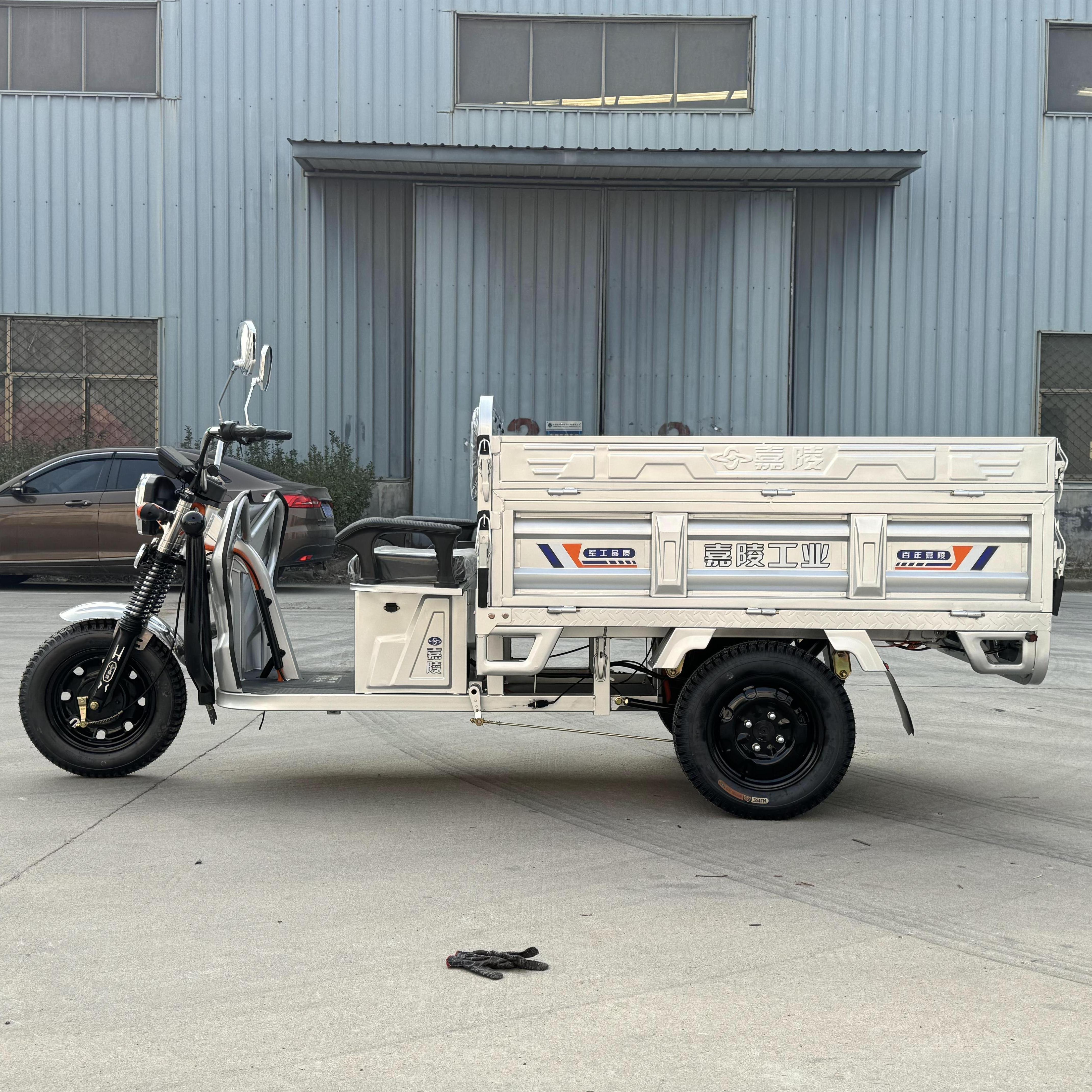 LB-LB160GY Electric Cargo Tricycle for Delivery, 1.6m Length 1500W High Load Bearing with Protective Features