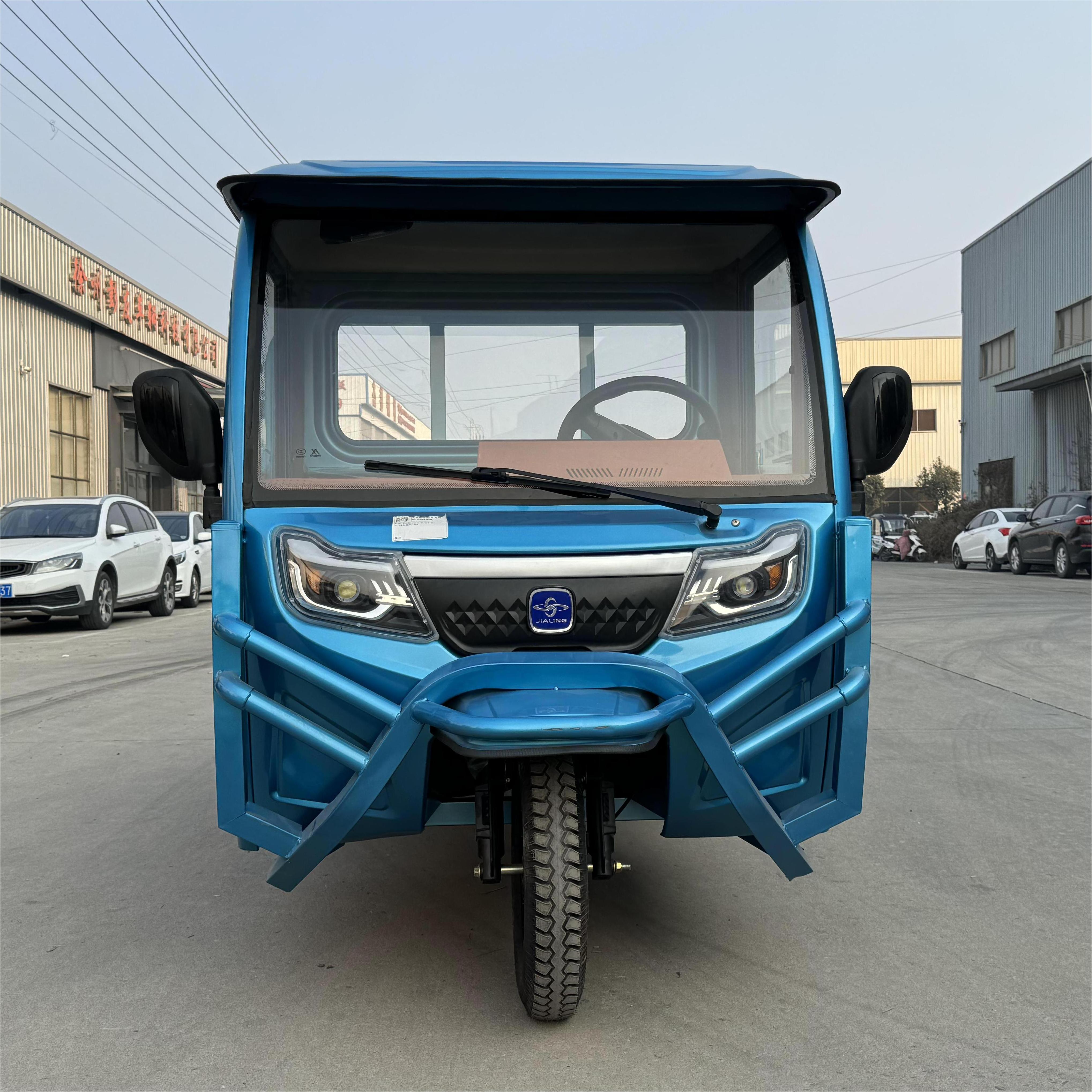 LB-QFB180 New style dump electric motor tricycle closed driving 60V voltage cargo electric tricycle