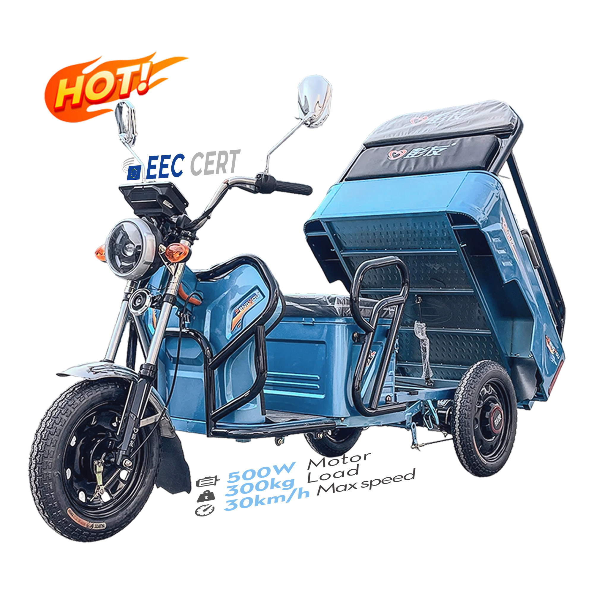 Lb-Gm110 Hot Selling Open Suitable 3 Wheel Electric Express Tricycle Cargo Bike/Food Delivery Cargo Tricycle /Electric Cargo Van