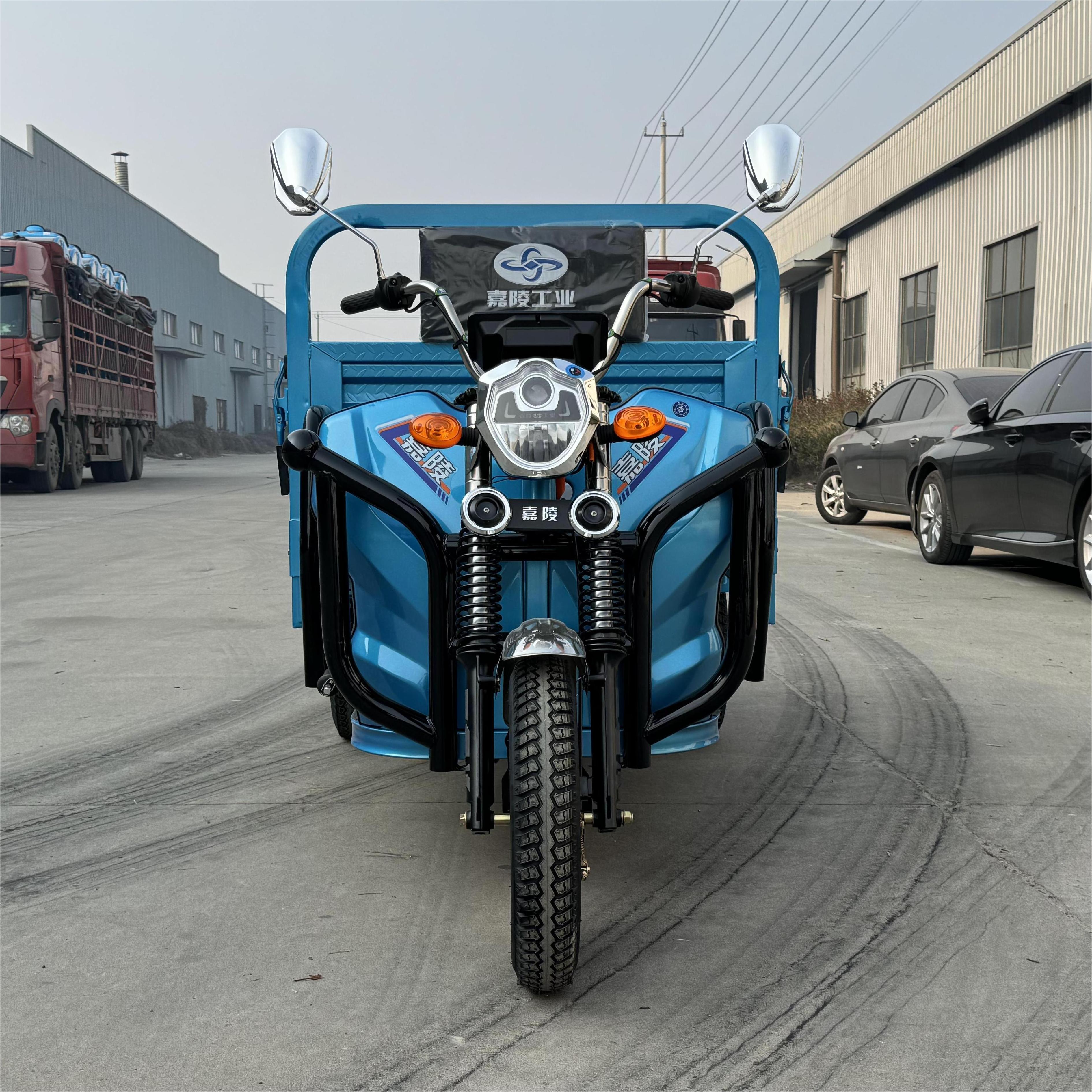 LB-ZZ160 High Quality Motorcycle Tricycle 3 Wheel Cargo for Adult Motorised Tricycle Steel Box Frame Power Battery Engine