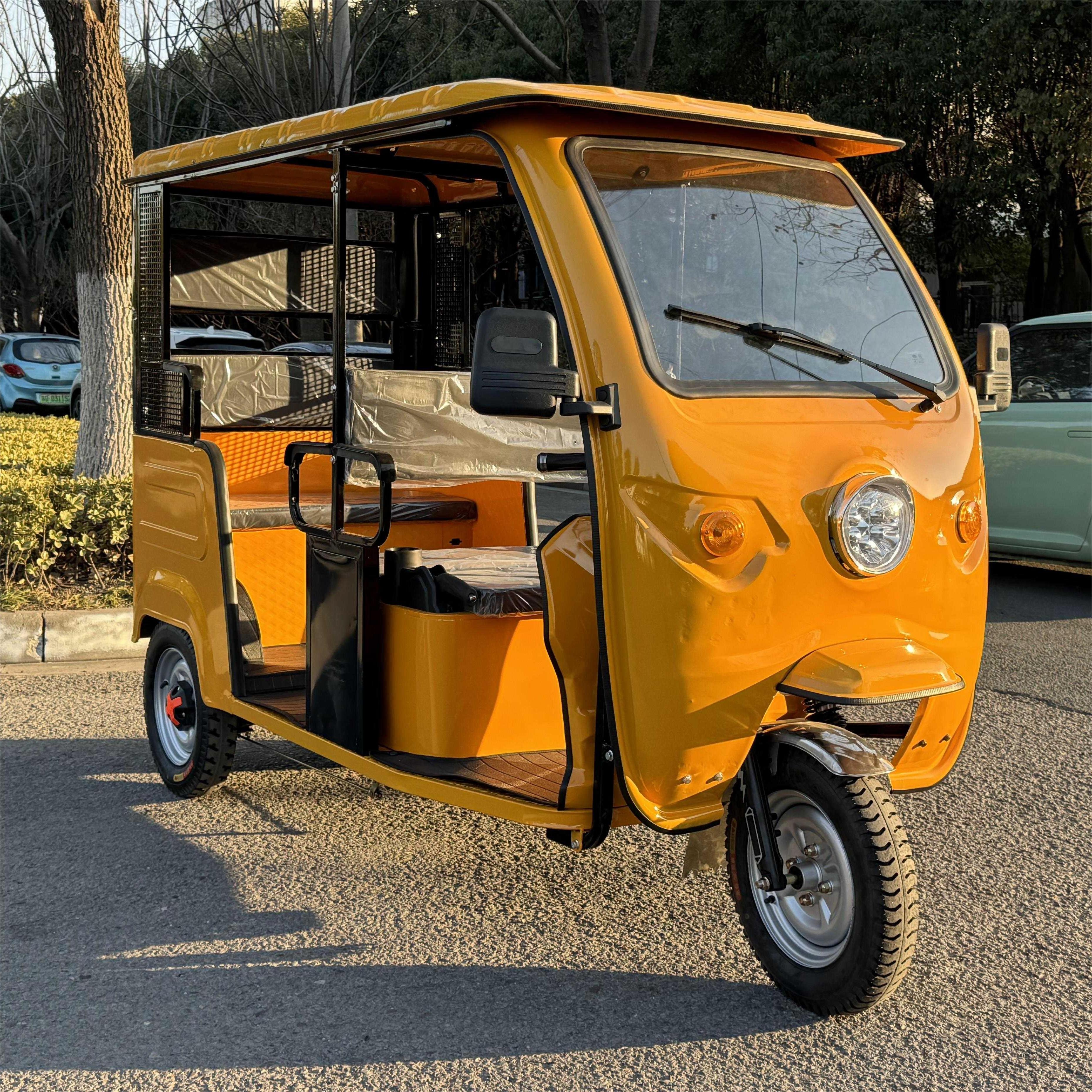 LB-ZK3WV Taxi Tuk Tuk Auto Rickshaw Gasoline Electric Hybrid For Daily Life 3 Wheel 60V Closed Motorized Electric Passenger