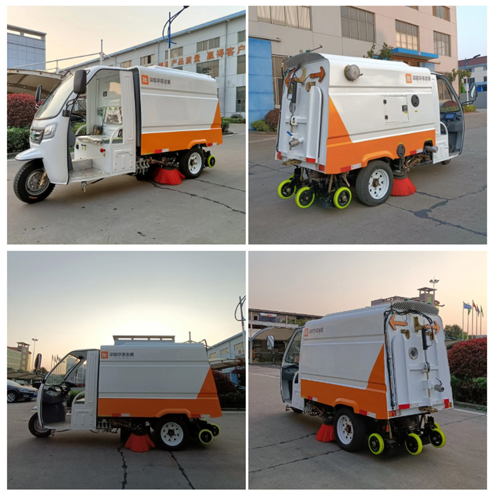 LB-3WFEVSS small street sweeper industrial sidewalk sweeper automatic ride on road sweeper floor cleaning machine