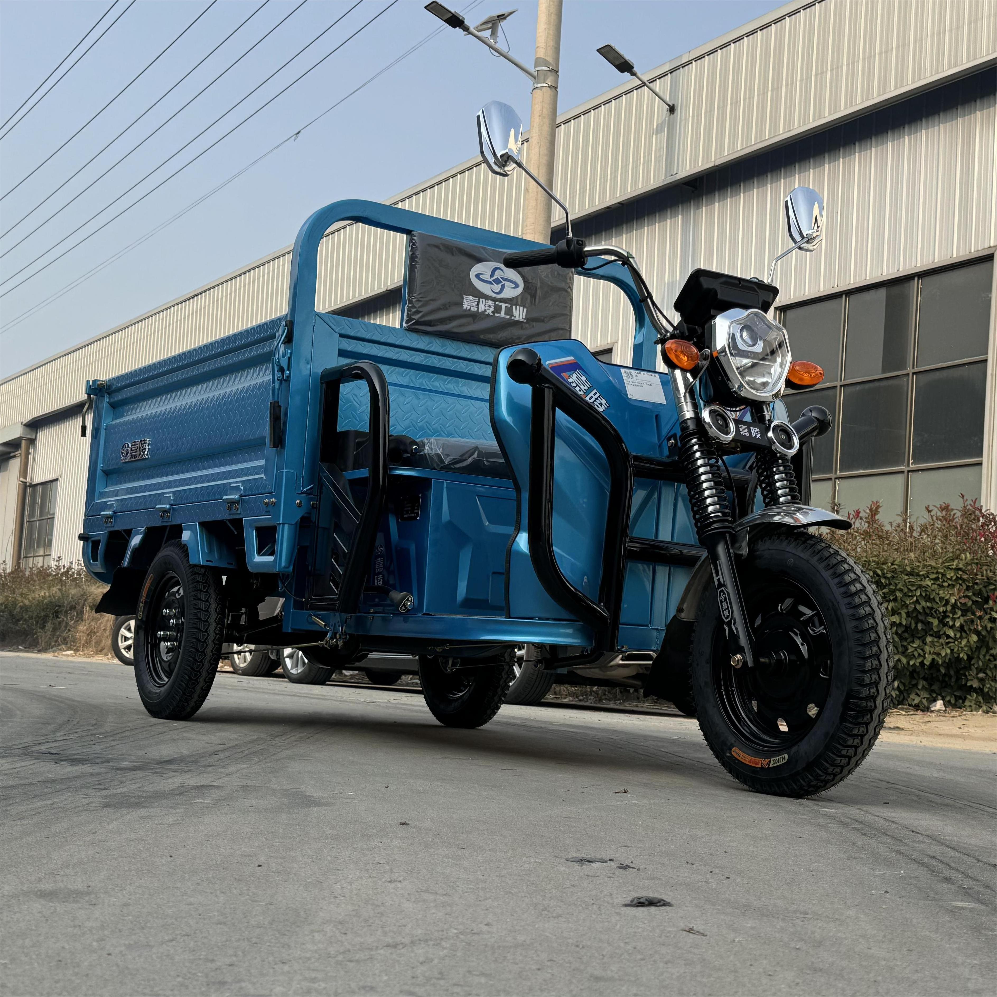 LB-ZZ160 High Quality Motorcycle Tricycle 3 Wheel Cargo for Adult Motorised Tricycle Steel Box Frame Power Battery Engine