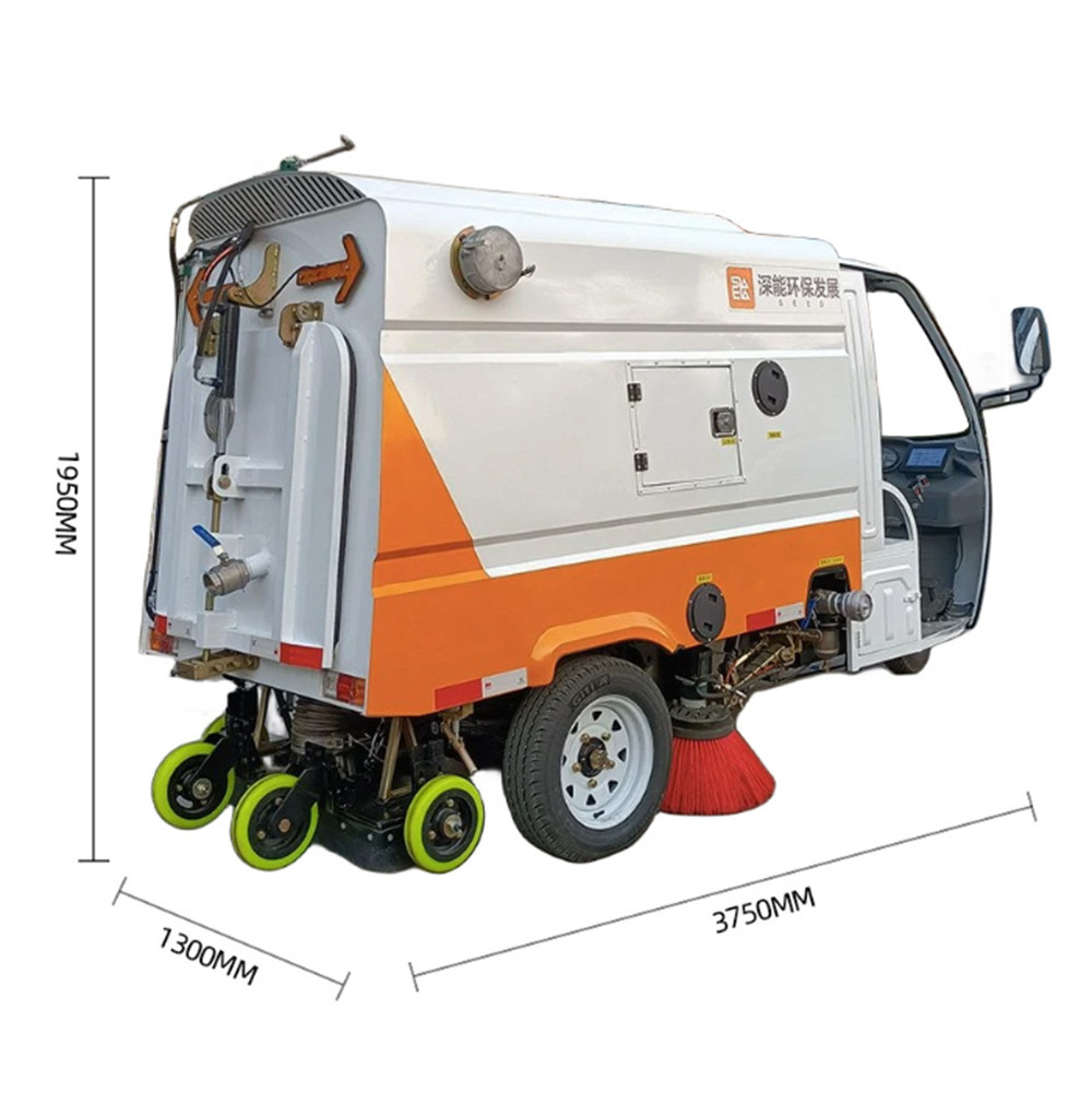 LB-3WFEVSS small street sweeper industrial sidewalk sweeper automatic ride on road sweeper floor cleaning machine