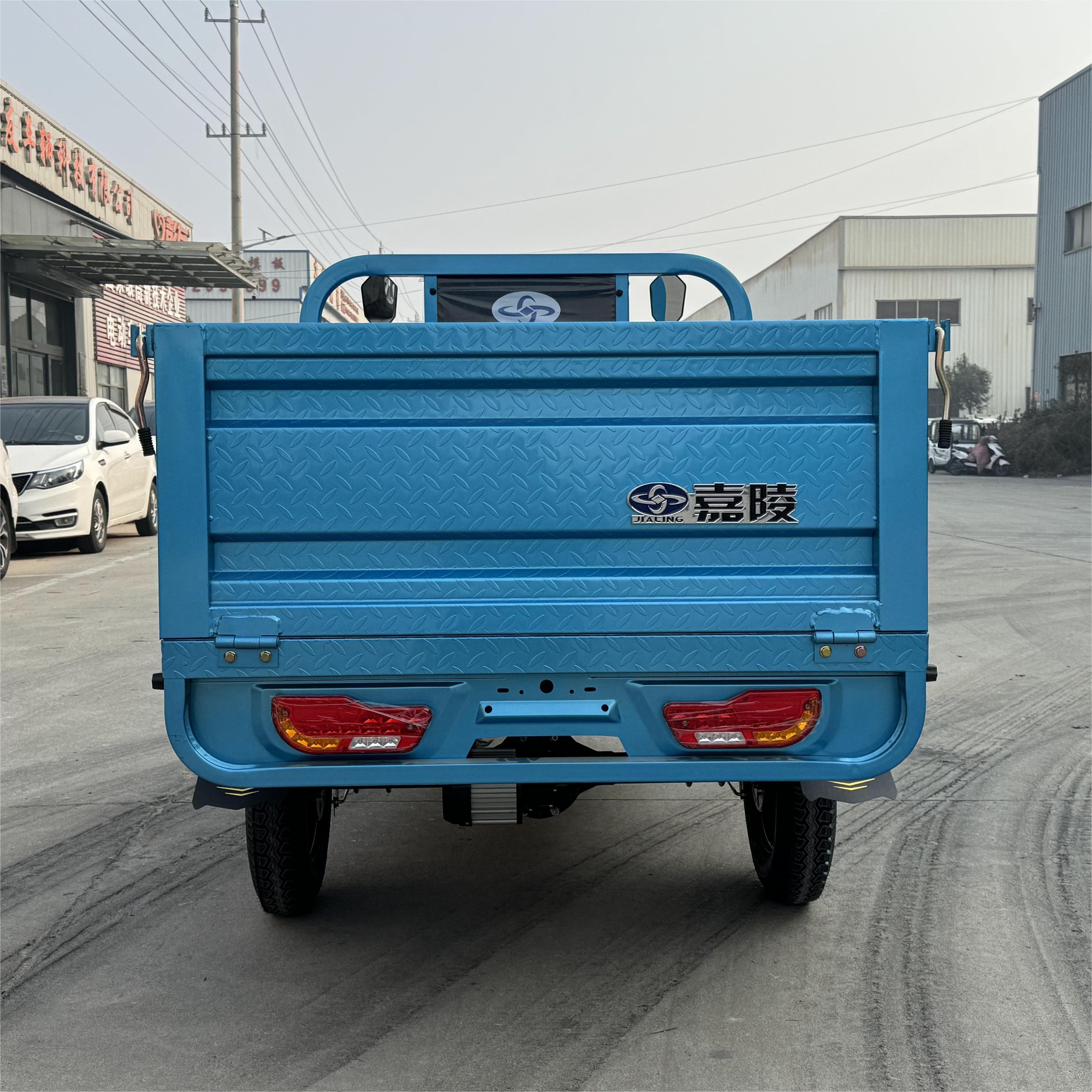 LB-ZZ160 High Quality Motorcycle Tricycle 3 Wheel Cargo for Adult Motorised Tricycle Steel Box Frame Power Battery Engine