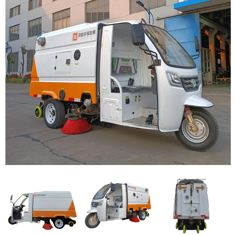 LB-3WFEVSS small street sweeper industrial sidewalk sweeper automatic ride on road sweeper floor cleaning machine