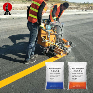 Thermoplastic traffic hot melt painting reflectivity road making chemical heated road line paint