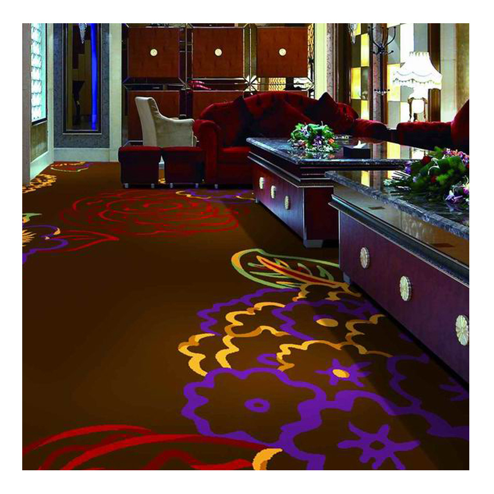 3D Printed Restaurant Nylon Printed Broadroom Axminster Carpet Casino Porker Gaming Room Casino Exhibition Carpet