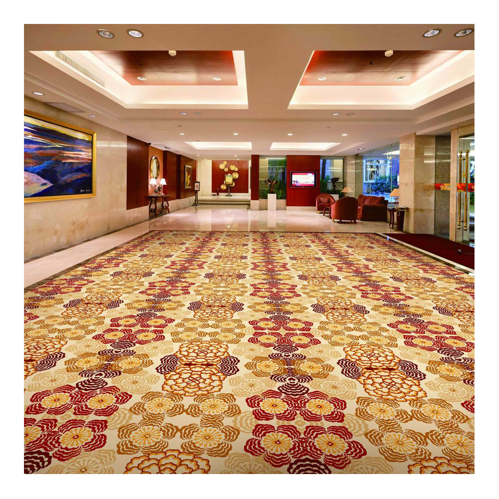 High Quality China Fire Resistant Axminster Hotel Carpet Luxury 80%Wool And 20%Nylon Commercial Casino Gamling Carpet