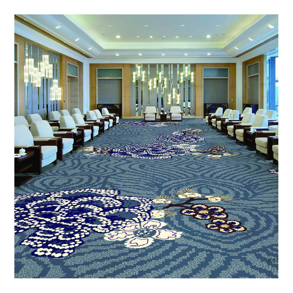 High Quality China Fire Resistant Axminster Hotel Carpet Luxury 80%Wool And 20%Nylon Commercial Casino Gamling Carpet