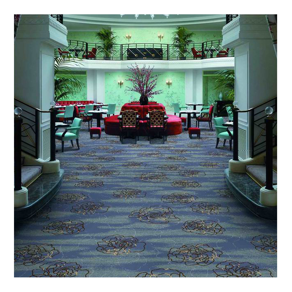 High Quality China Fire Resistant Axminster Hotel Carpet Luxury 80%Wool And 20%Nylon Commercial Casino Gamling Carpet