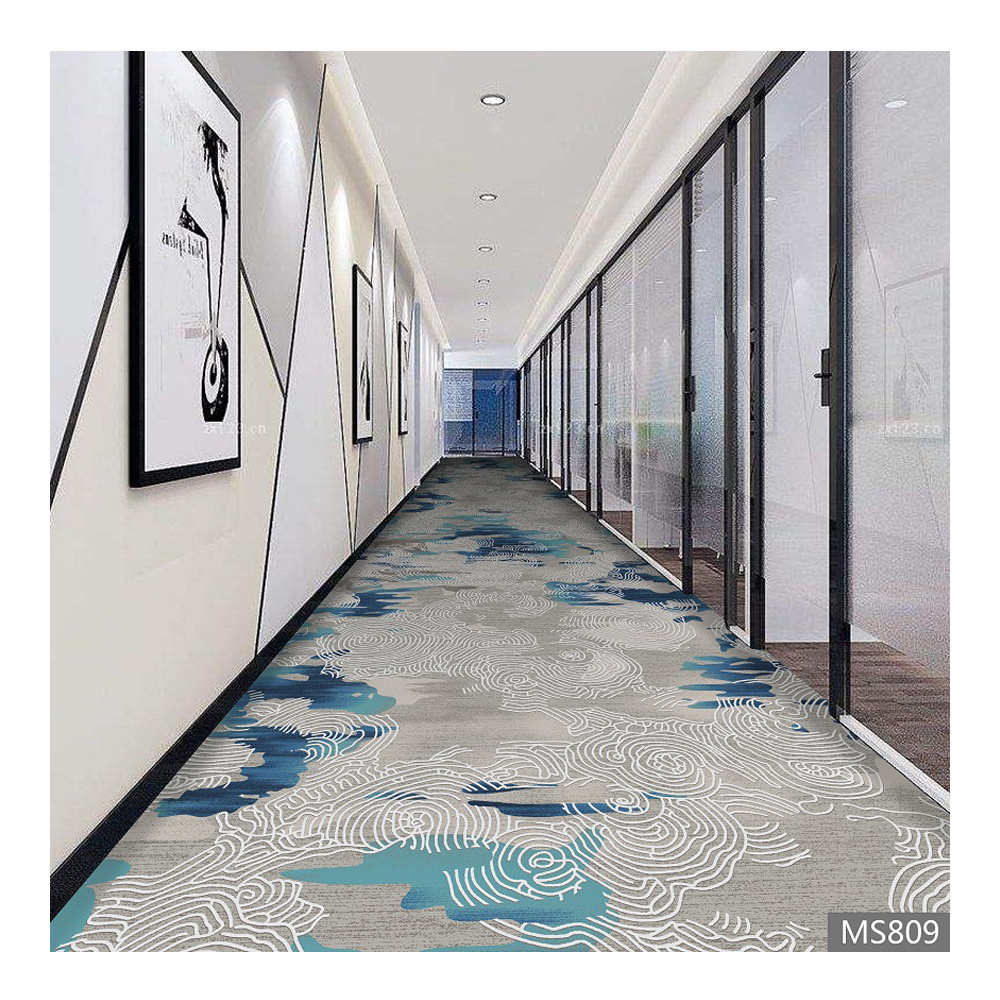 Nylon Material China Axminster Carpet Luxury Style Flooring Printing Customized Design Hotel Carpet For Sale