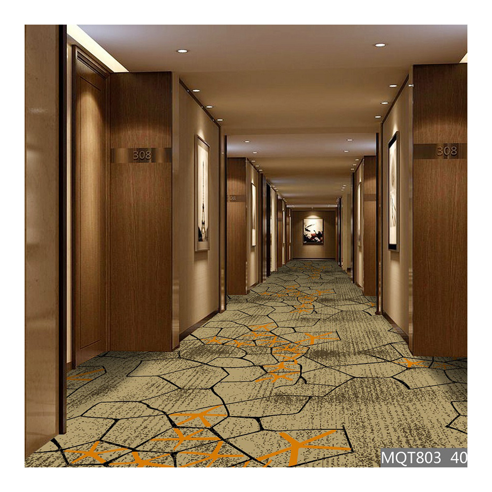 Nylon Material China Axminster Carpet Luxury Style Flooring Printing Customized Design Hotel Carpet For Sale